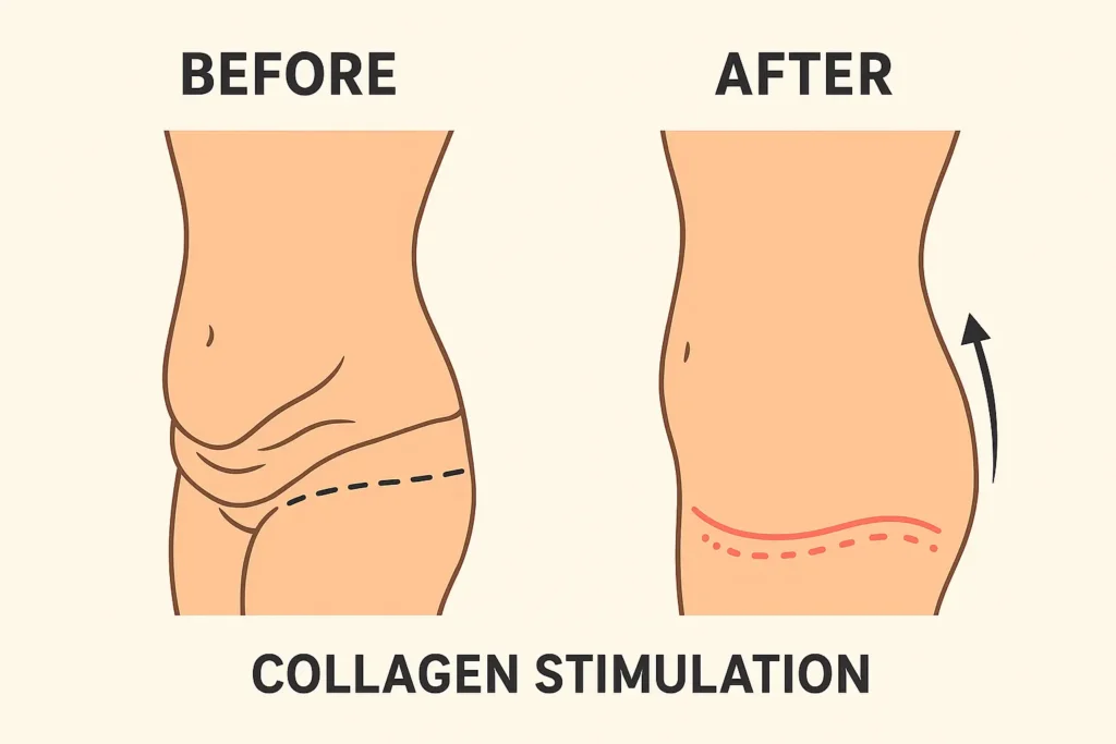 Before and after results for sagging skin after weight loss injections Aylesbury