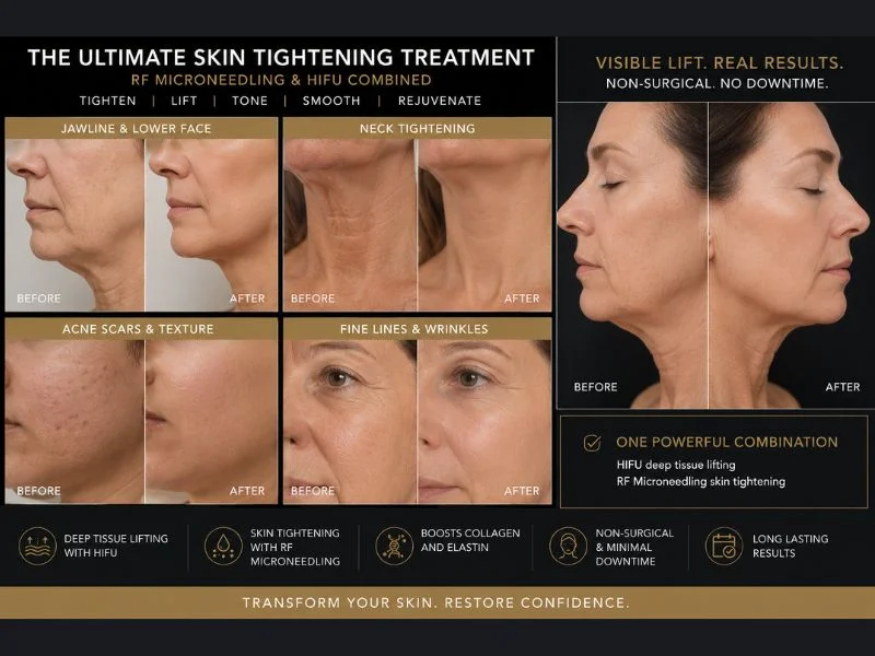 Results of combined treatment for the ultimate skin tightening treatment Aylesbury